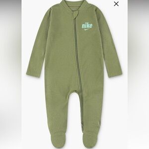 Nike Cotton Blend Ribbed Footie Alligator Kids One Piece Size 3M NWT